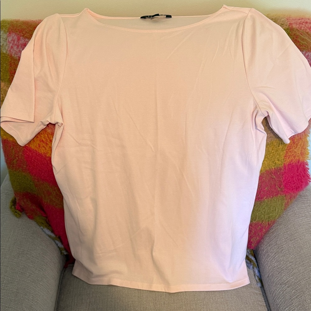 NWOT Lauren Ralph Lauren Pale Pink Short Sleeve Tee
